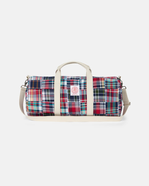 Made-in-USA Patch Madras Duffel Bag