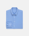 Blue Pique Button Down Shirt