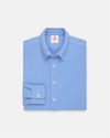Blue Pique Button Down Shirt