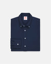 Navy Pique Button Down Shirt