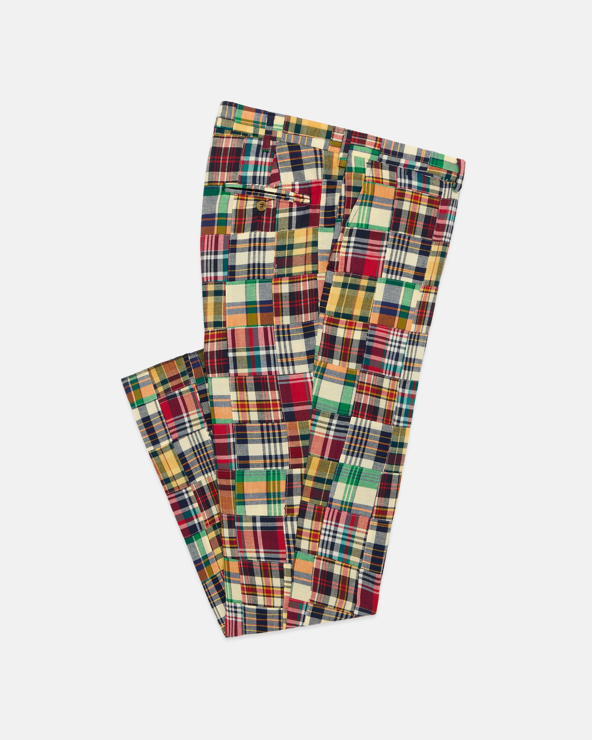 Made-in-USA Patchwork Authentic Madras Trouser