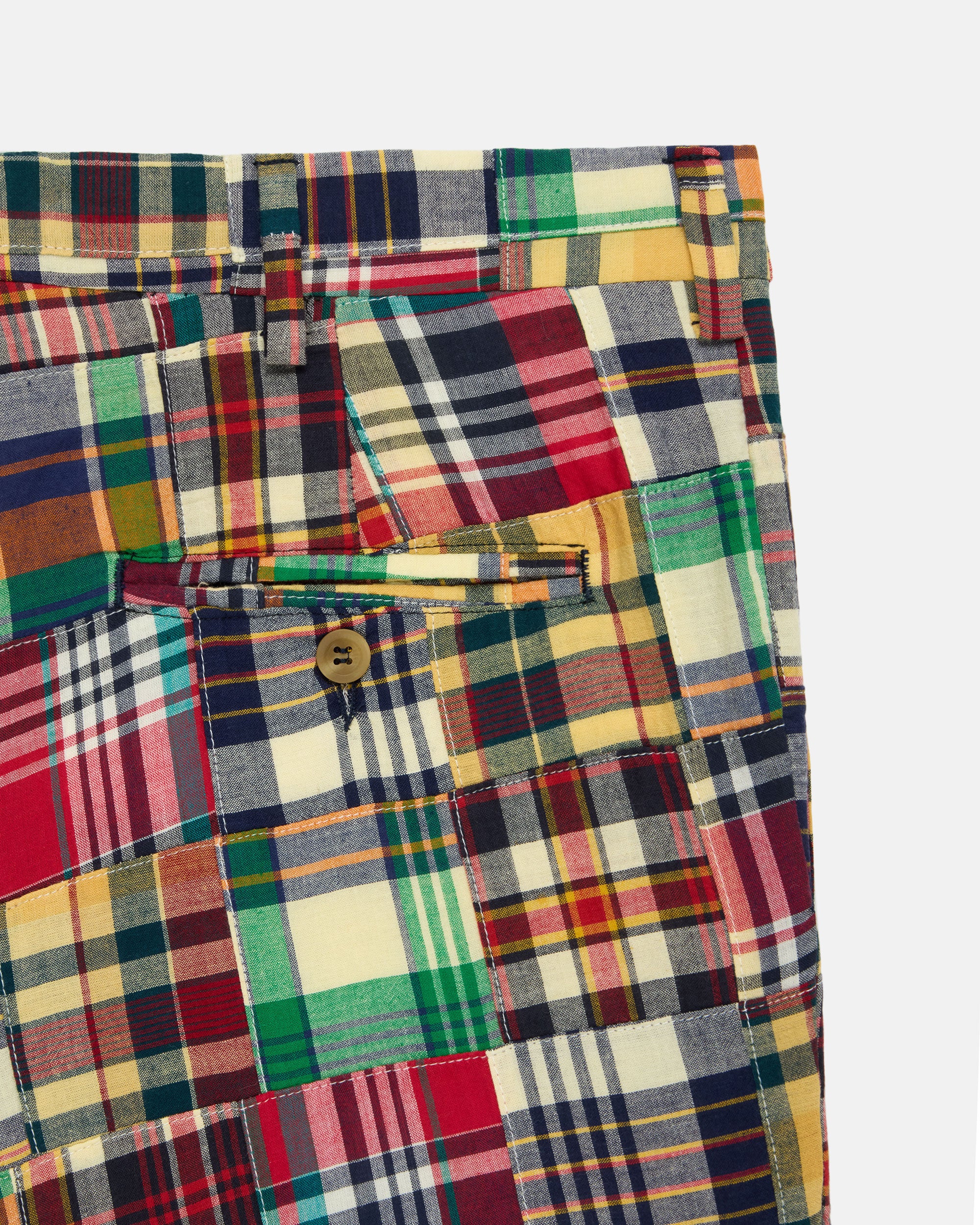 Made-in-USA Patchwork Authentic Madras Shorts