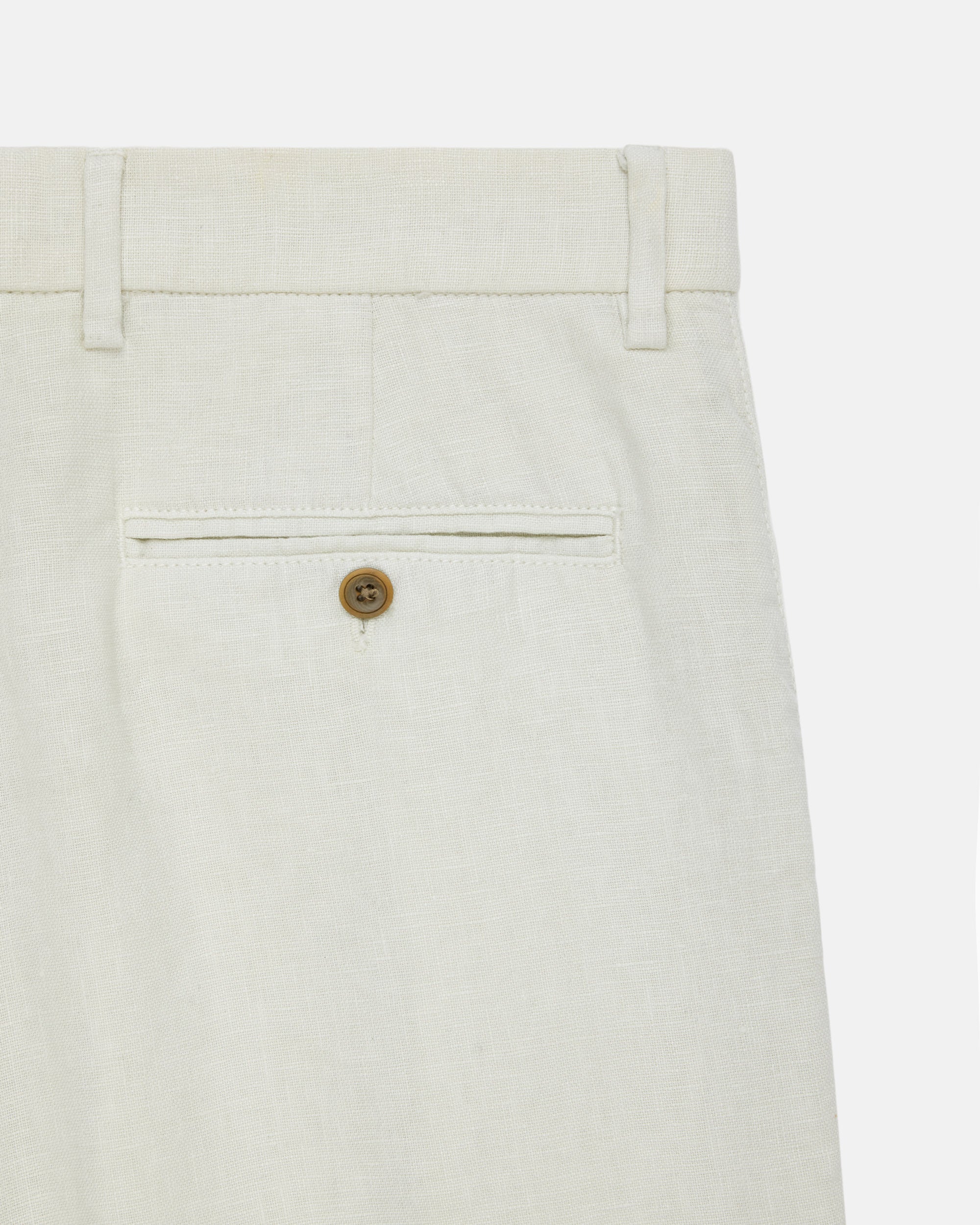 Ivory Linen Shorts