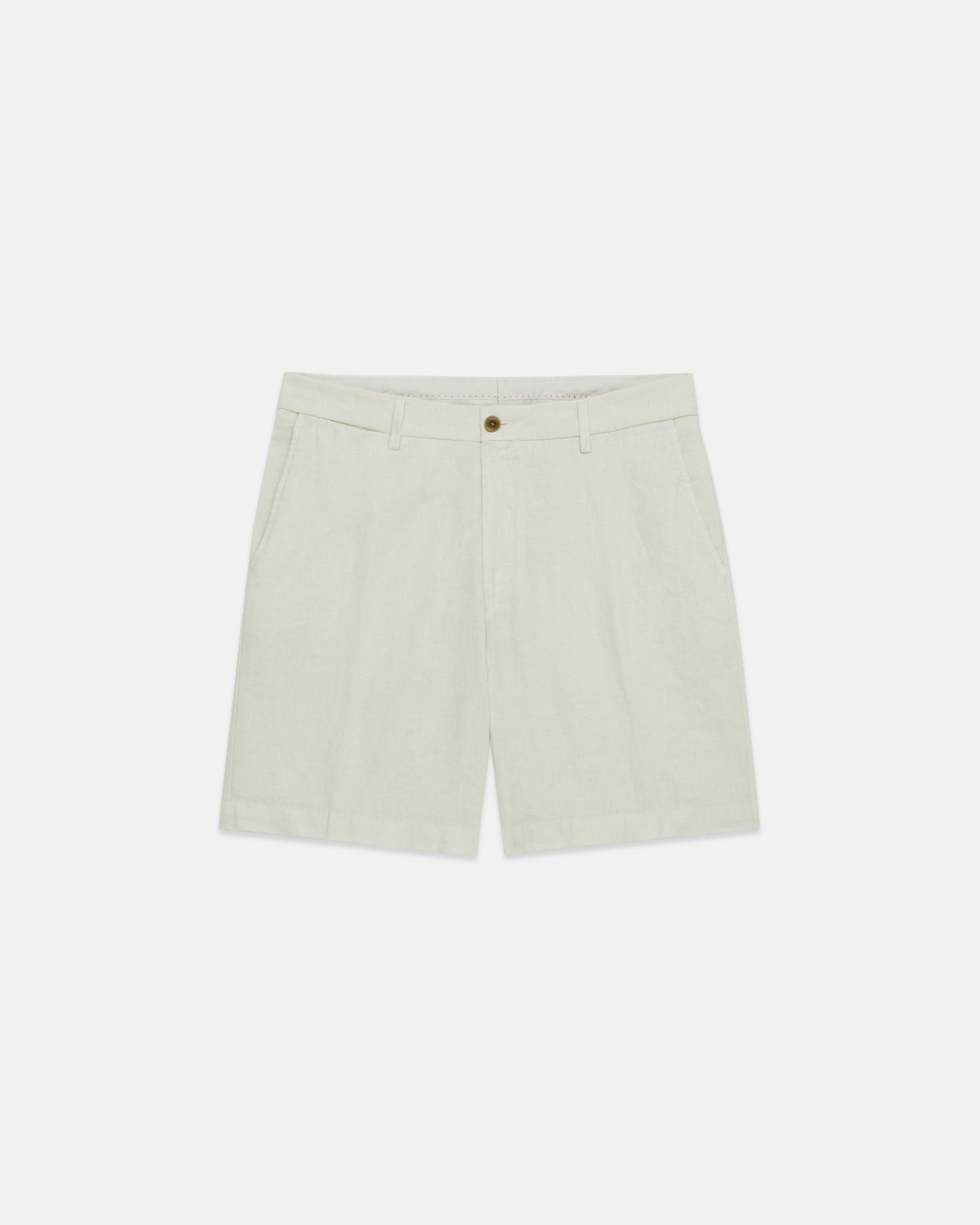 Ivory Linen Shorts