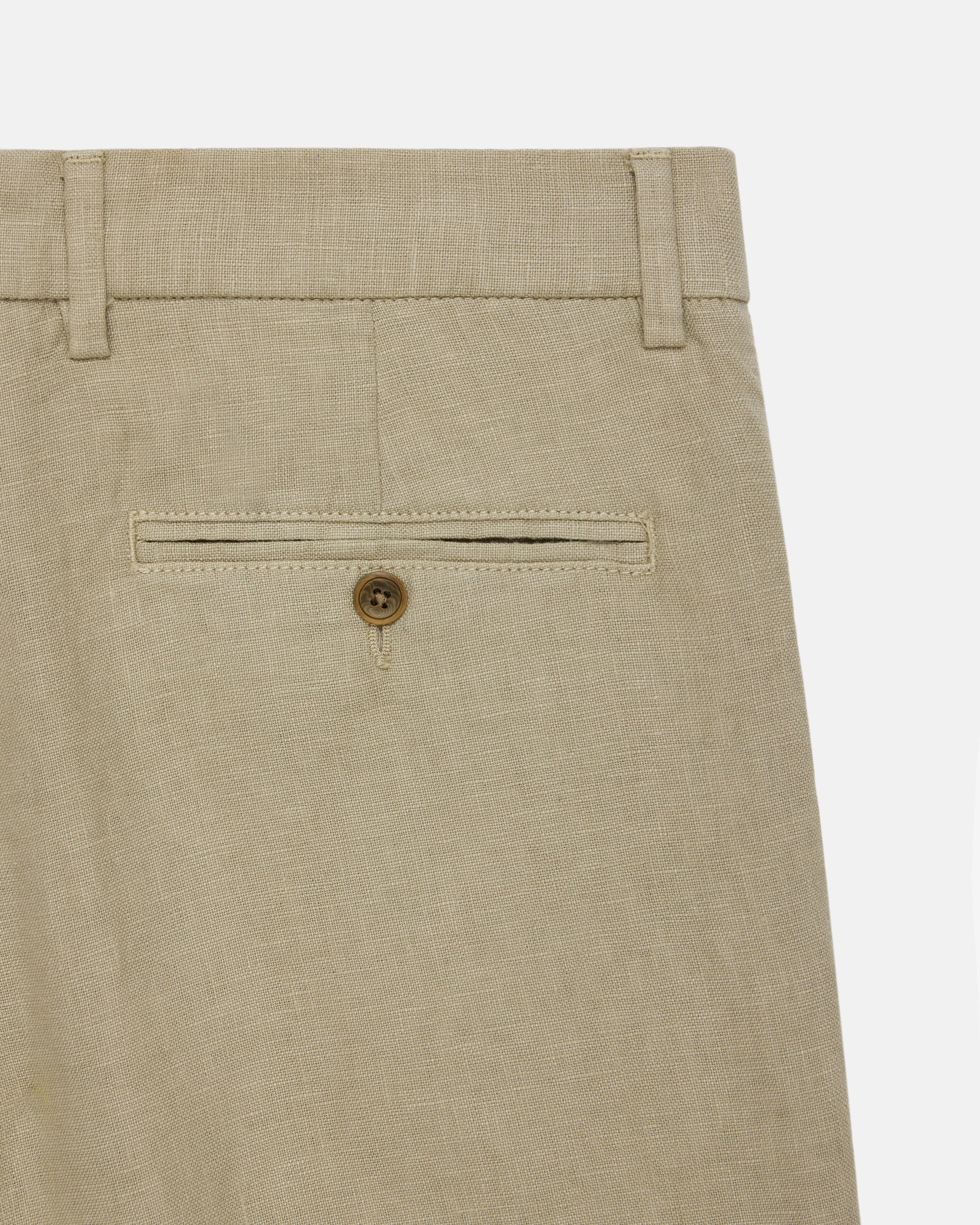Khaki Linen Shorts