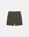 Olive Linen Shorts