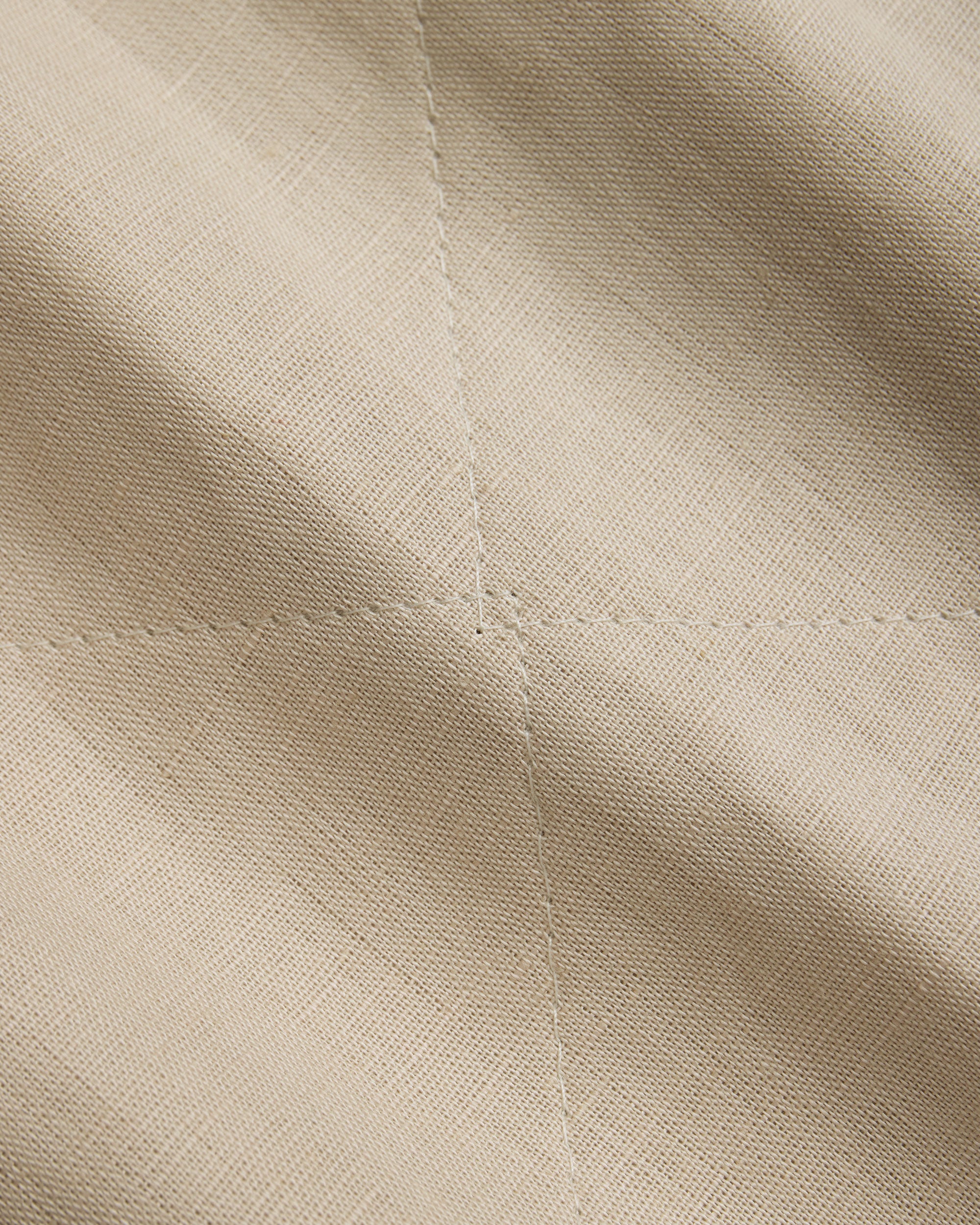 Made-in-England Lavenham Natural Mickfield Linen/Cotton Quilted Gilet