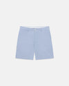 Blue Cotton Seersucker Shorts