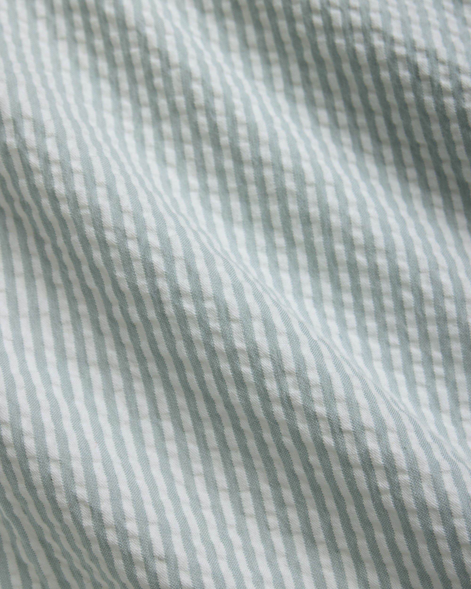 Light Green Cotton Seersucker Shorts