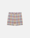 Peach & Yellow Pastel Authentic Madras Swim Trunks
