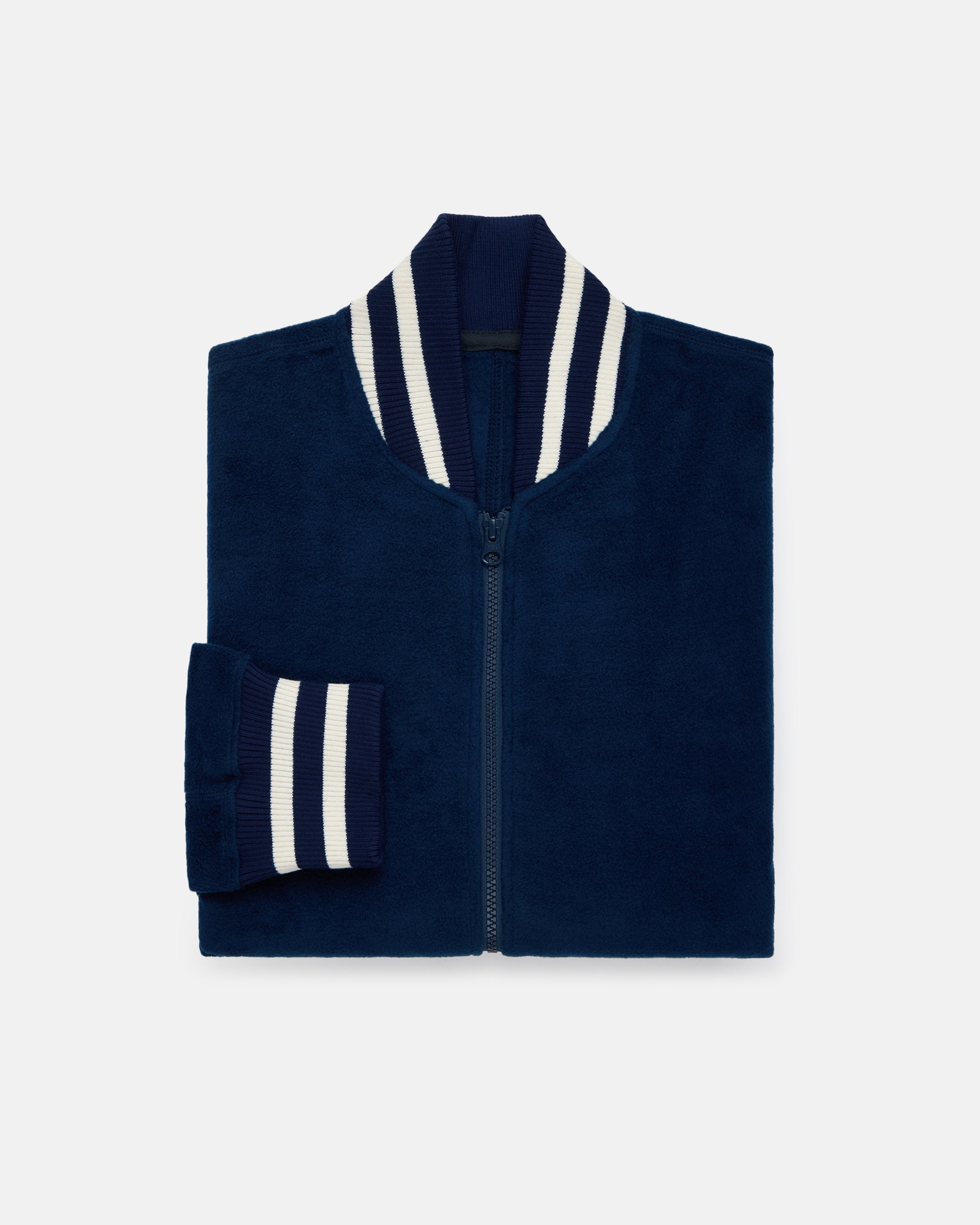 Navy Polar Fleece Track Jacket