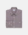 Navy & White Mini-check Sport Shirt - Trim Fit
