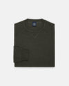 Green Cotton-Wool Crewneck Sweatshirt