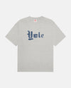 Yale Grey Gothic Spellout T-Shirt