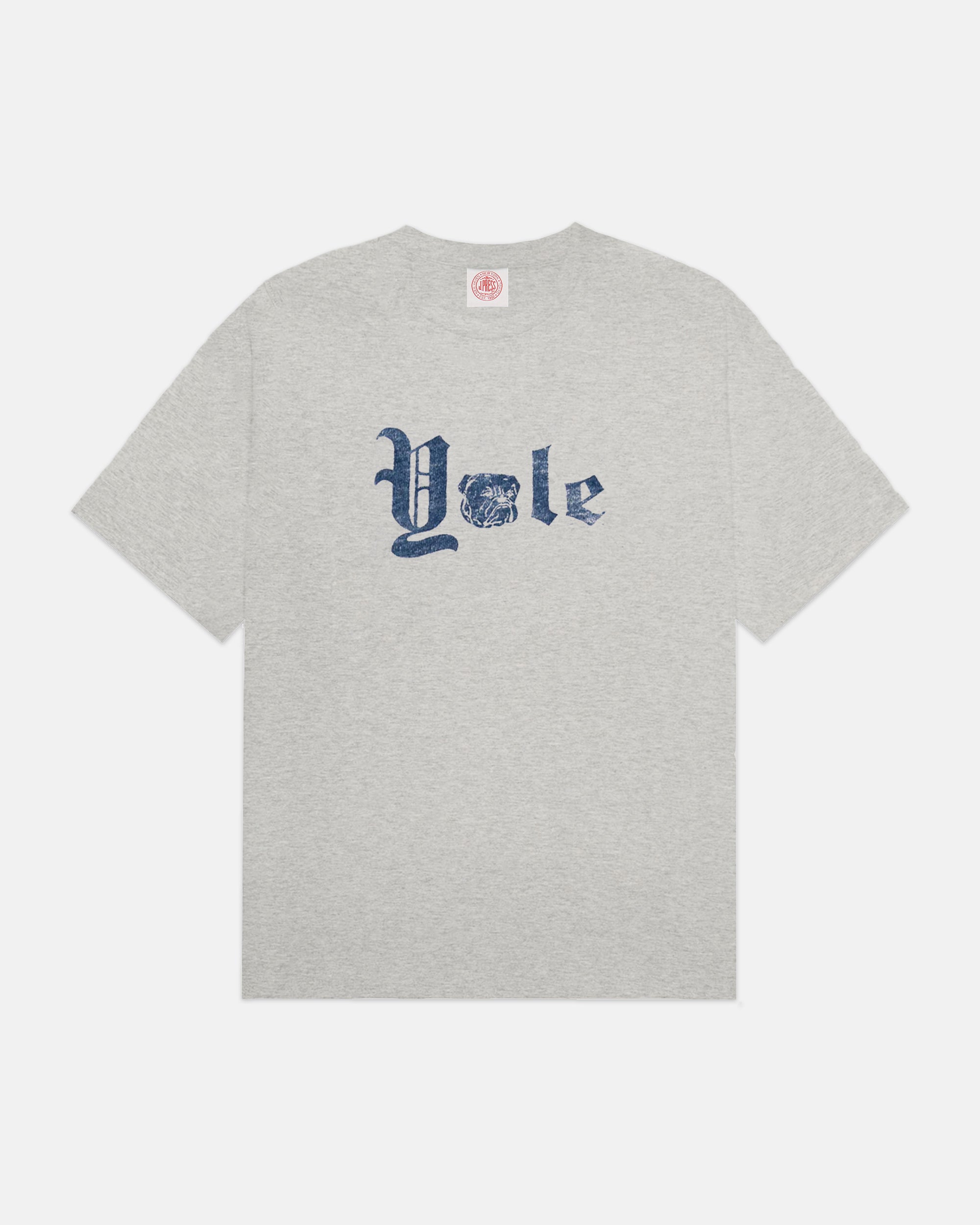 Yale Grey Gothic Spellout T-Shirt