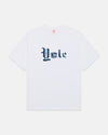 Yale White Gothic Spellout T-Shirt