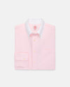 Made-in-USA Pink Contrast Collar Oxford Cloth Sport Shirt - Regular Fit