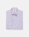 Made-in-USA Purple University Stripe Oxford Cloth Shirt - Classic Fit