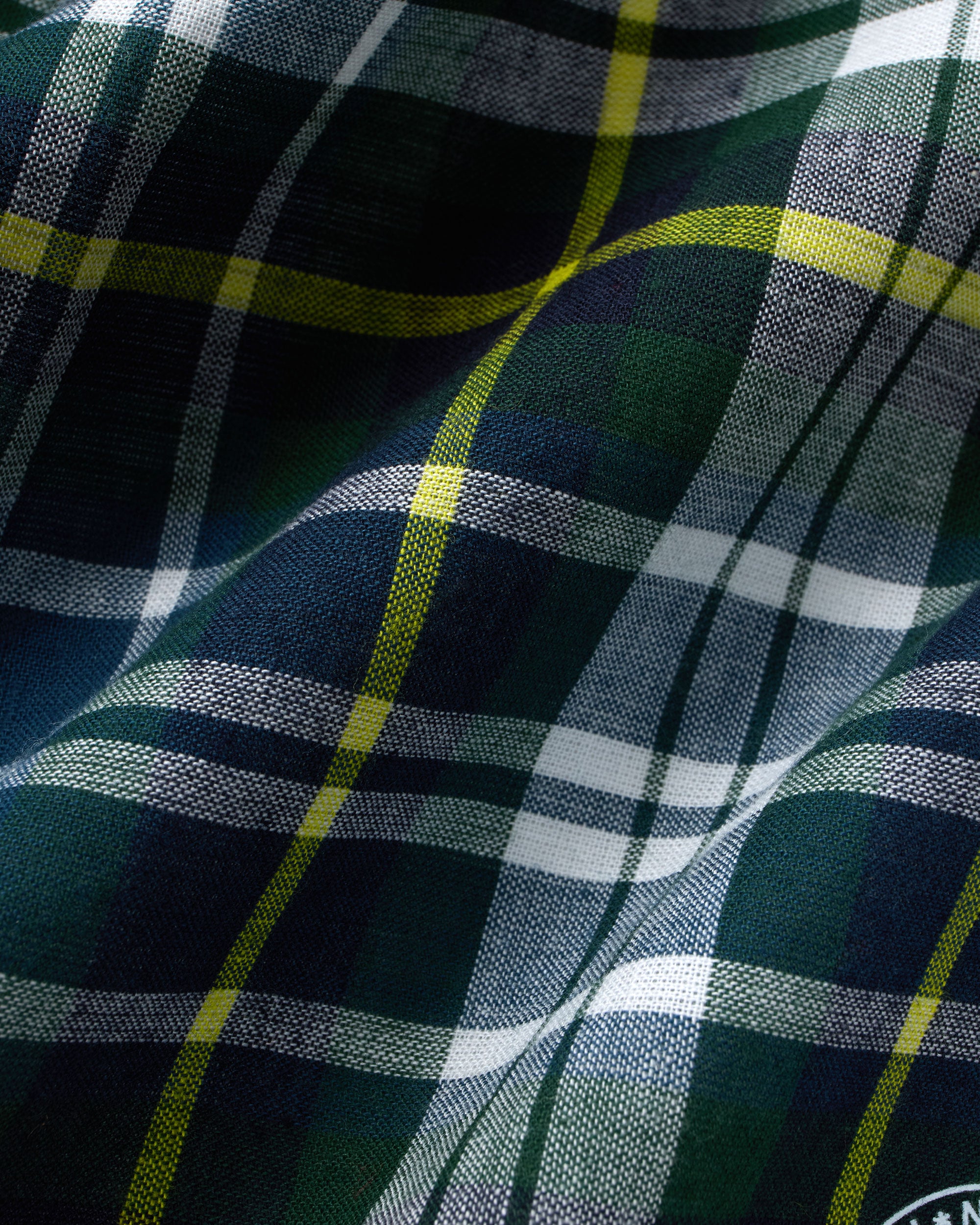 Genuine Madras Green Pocket Square