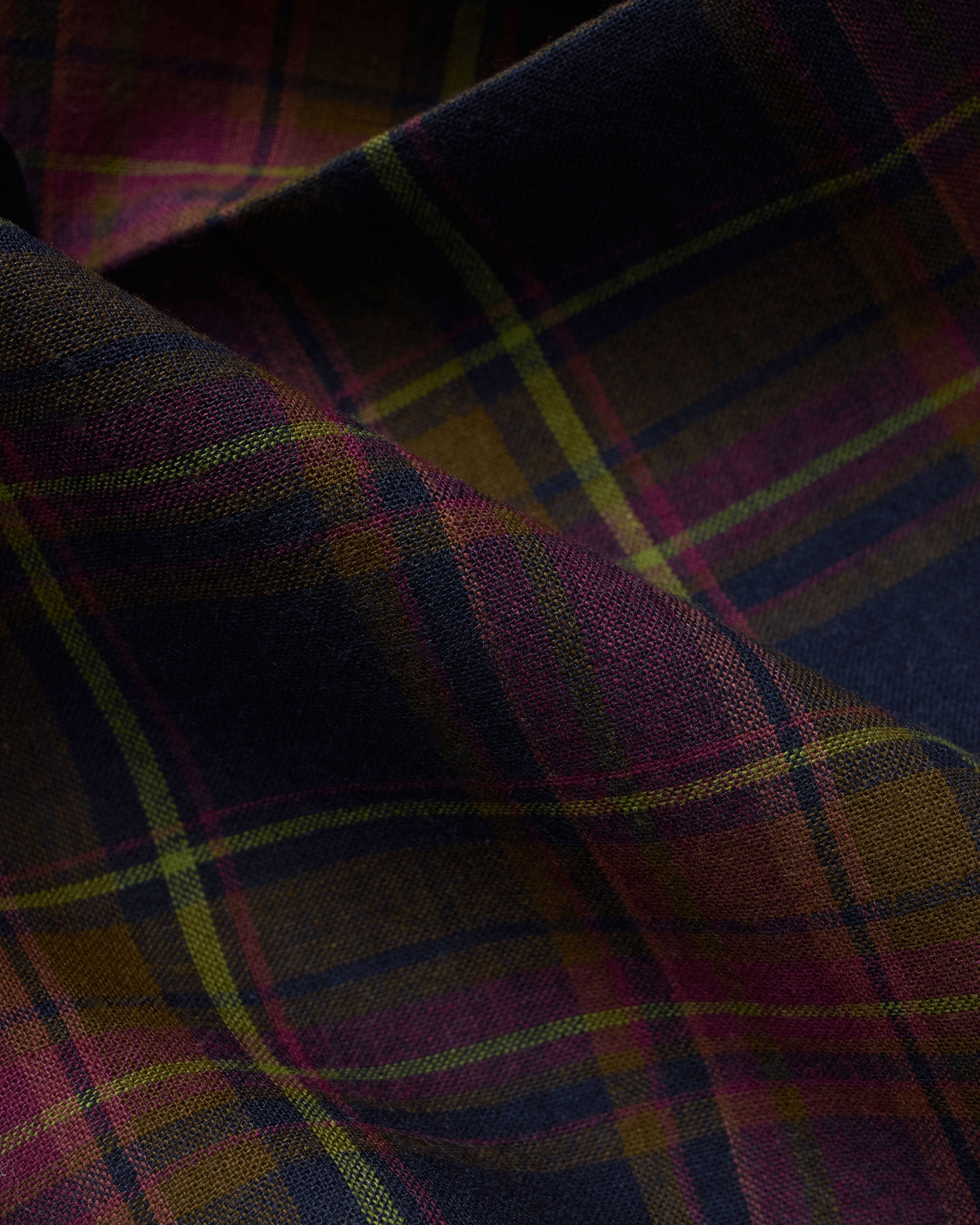 Genuine Madras Purple Pocket Square