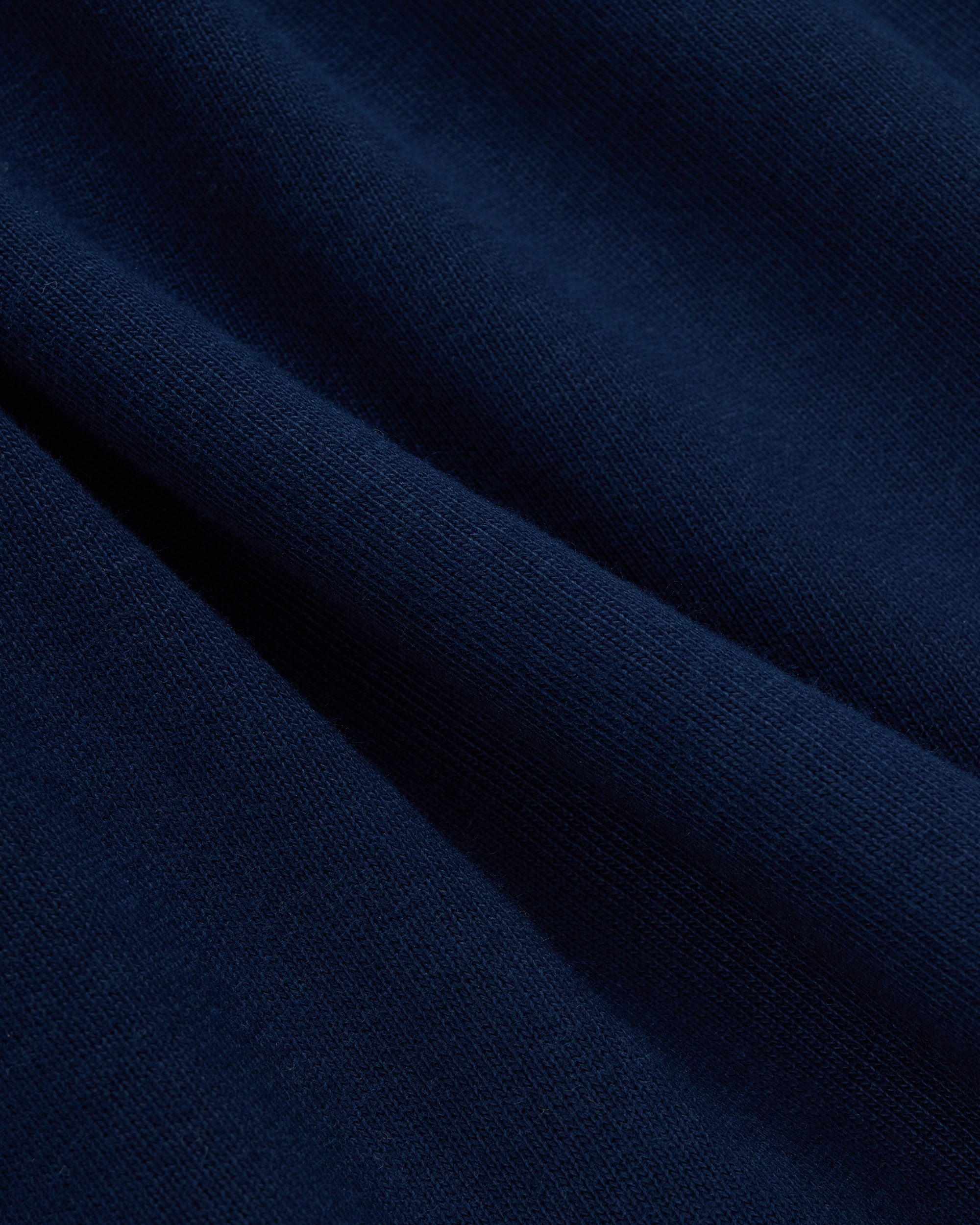 Armor-Lux Navy Quarter-Zip Organic Cotton Sweatshirt