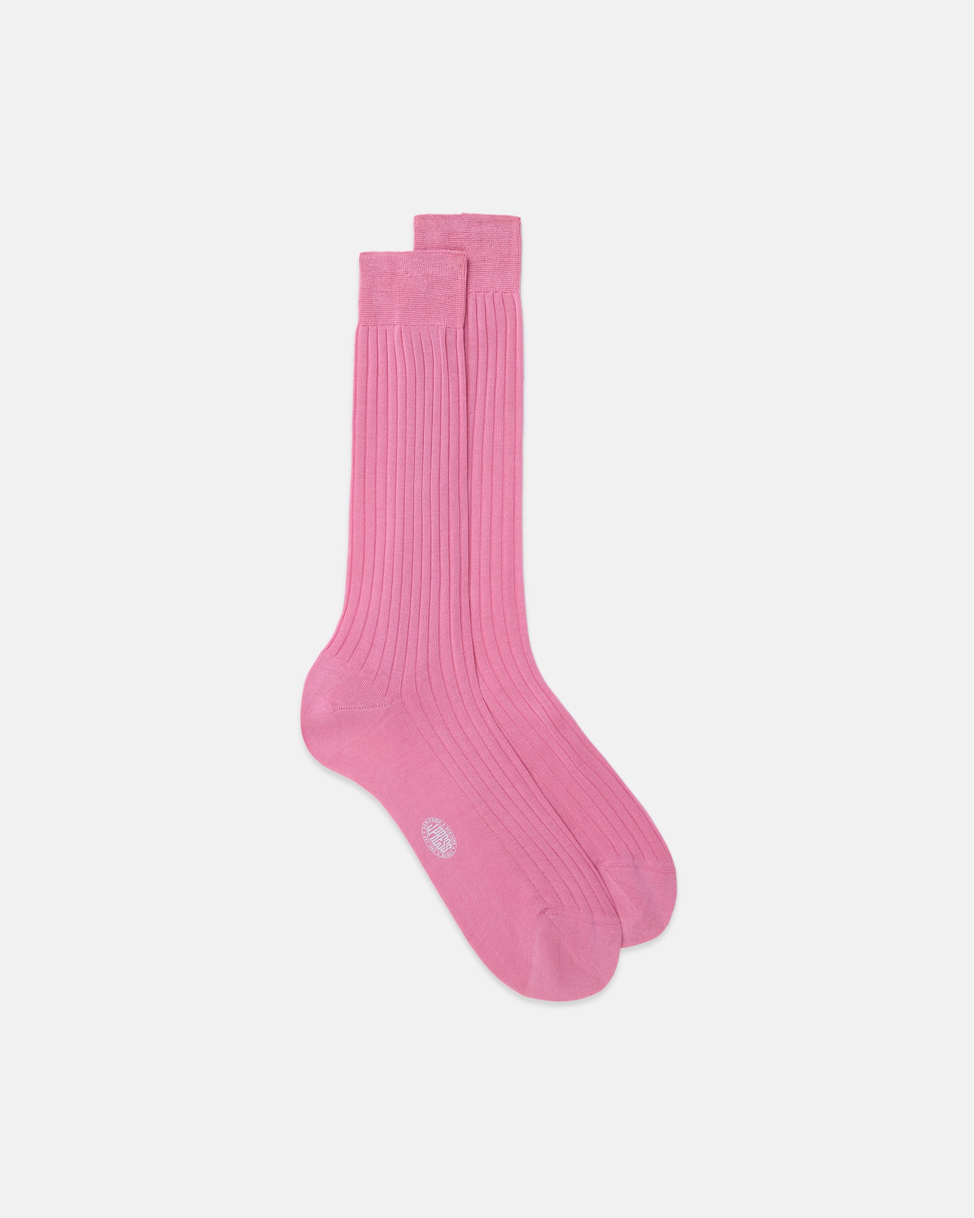 Made-in-Italy Pink Cotton Mid-Calf Socks
