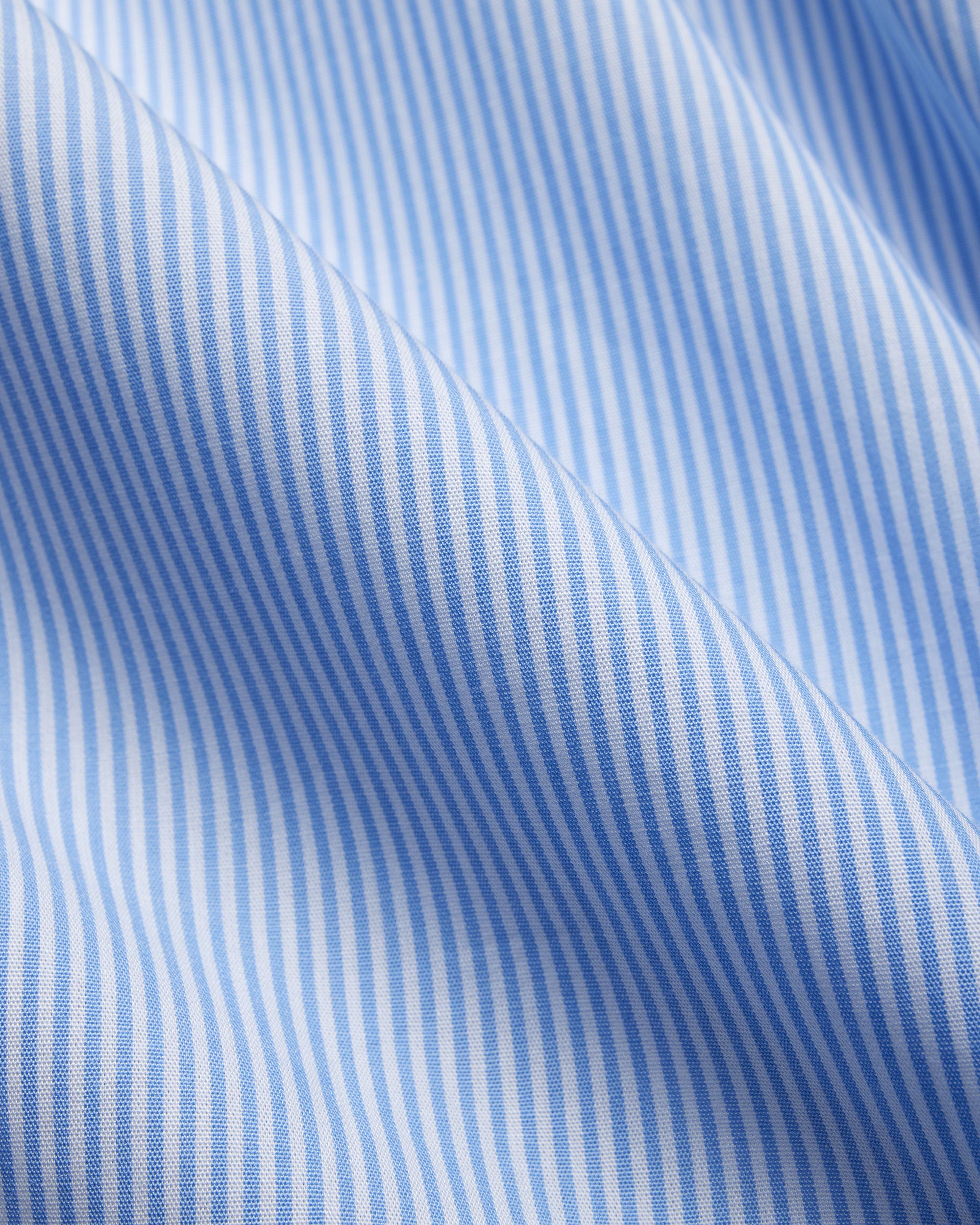 Made-in-Canada Medium Blue Hairline Stripe Button Down Shirt - Classic Fit