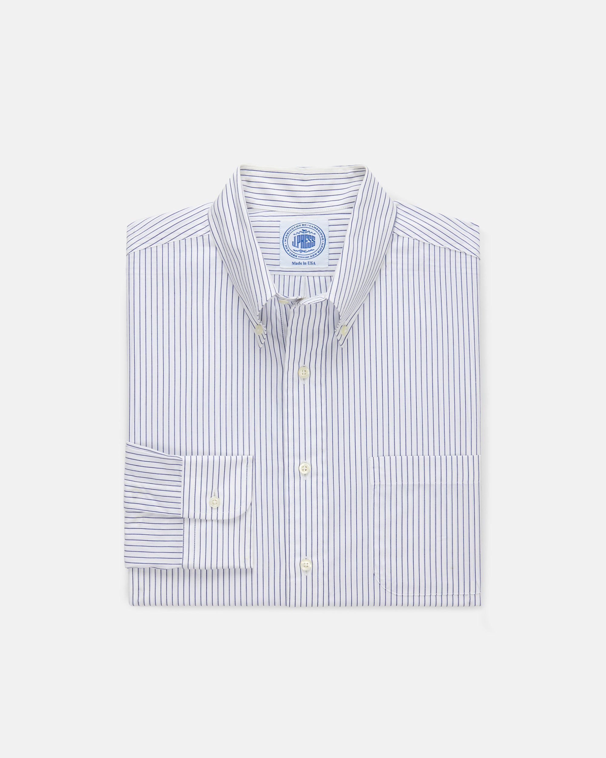 Pencil Stripe Broadcloth Dress Shirt - Classic Fit
