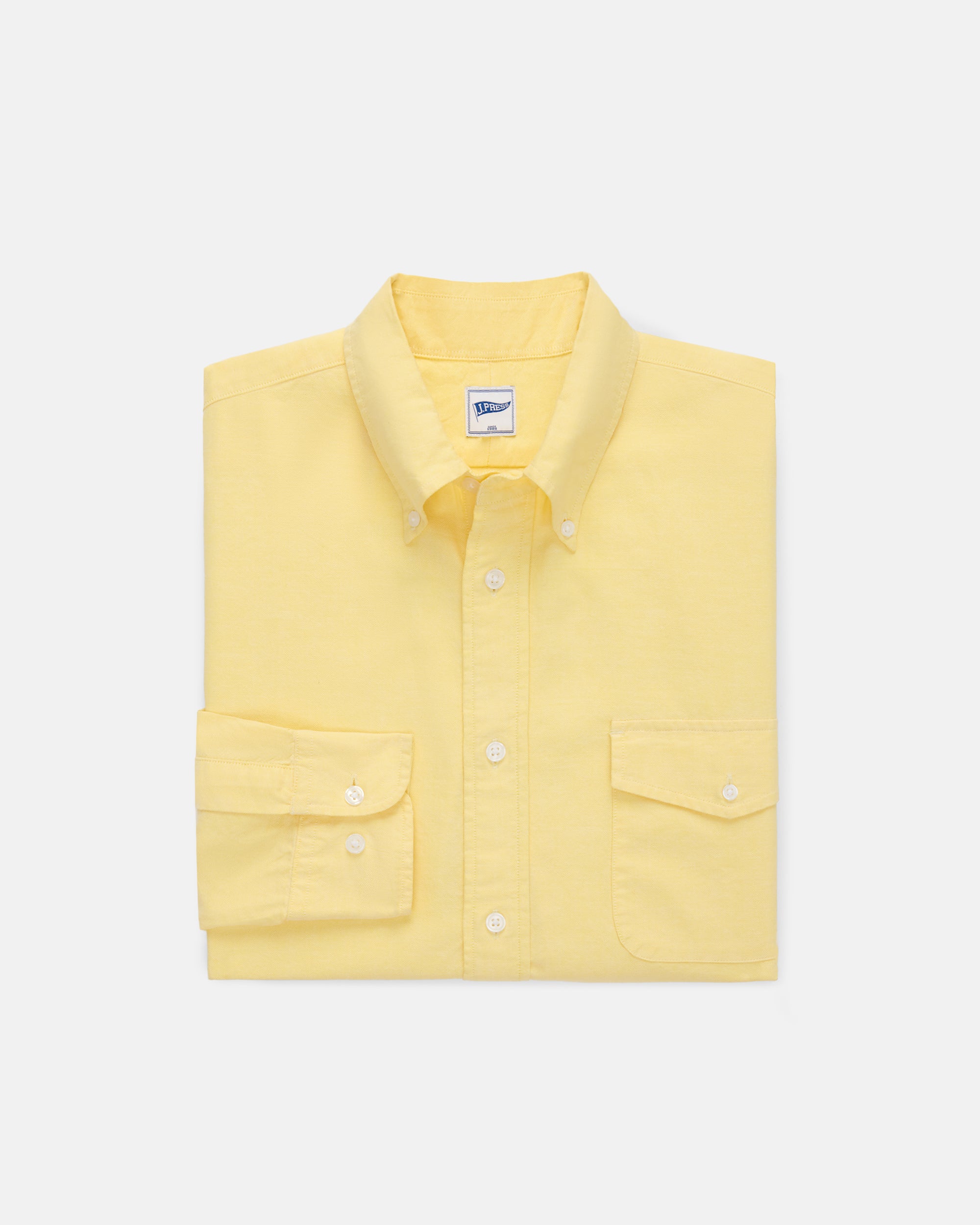 Yellow Zephyr Oxford Shirt - Trim Fit