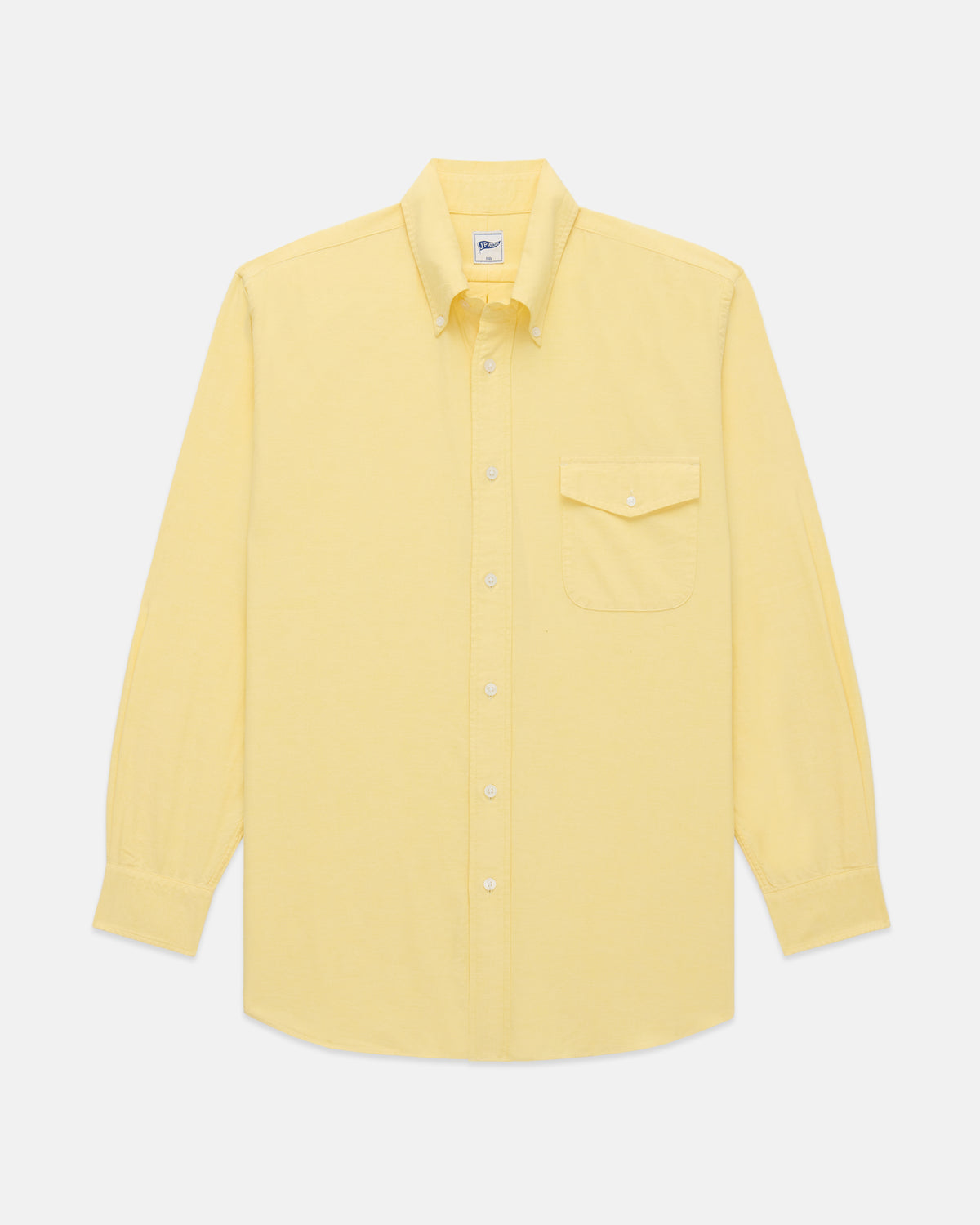 Yellow Zephyr Oxford Shirt - Trim Fit S