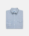 Blue Stripe Zephyr Oxford Striped Shirt - Trim Fit
