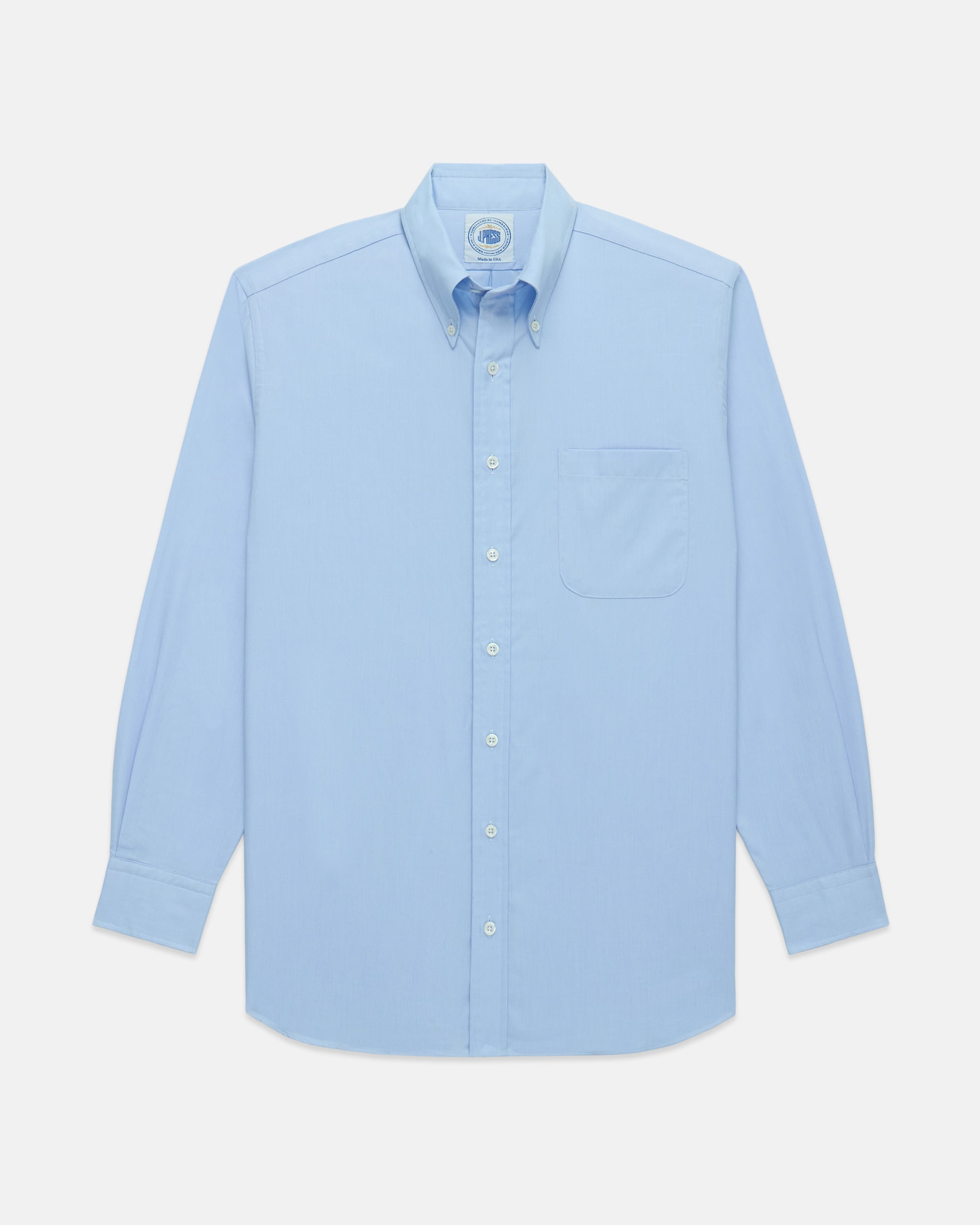 Thomas Mason Blue Royal Oxford Button Down Shirt - Regular Fit | J