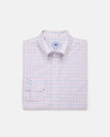 Made-in-USA Thomas Mason Blue & Pink Check Button Down Shirt - Classic Fit