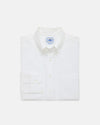 Made-in-USA Thomas Mason White Broadcloth Button Down Shirt - Classic Fit