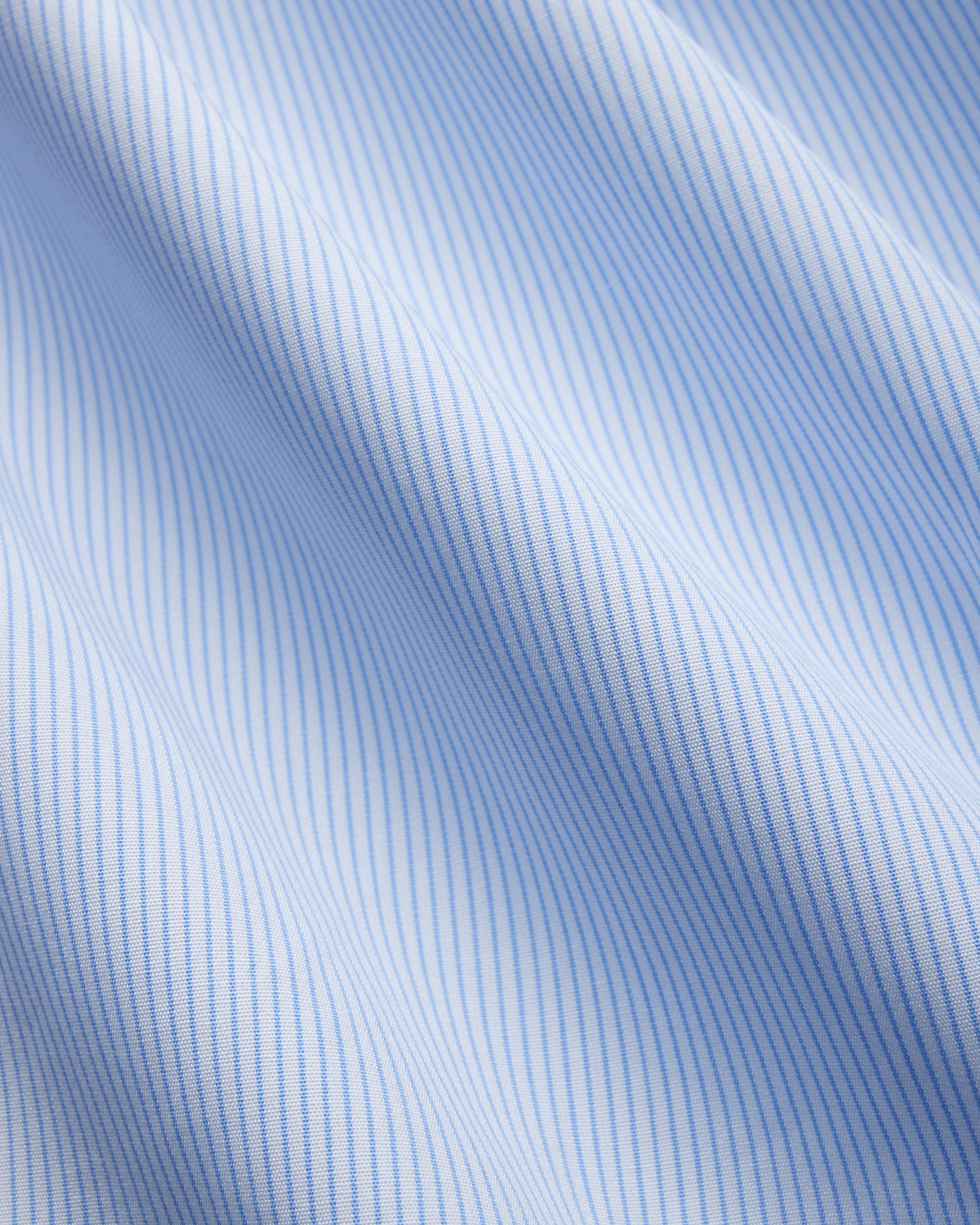 Made-in-USA Thomas Mason Blue Pinstripe Button Down Shirt - Classic Fit