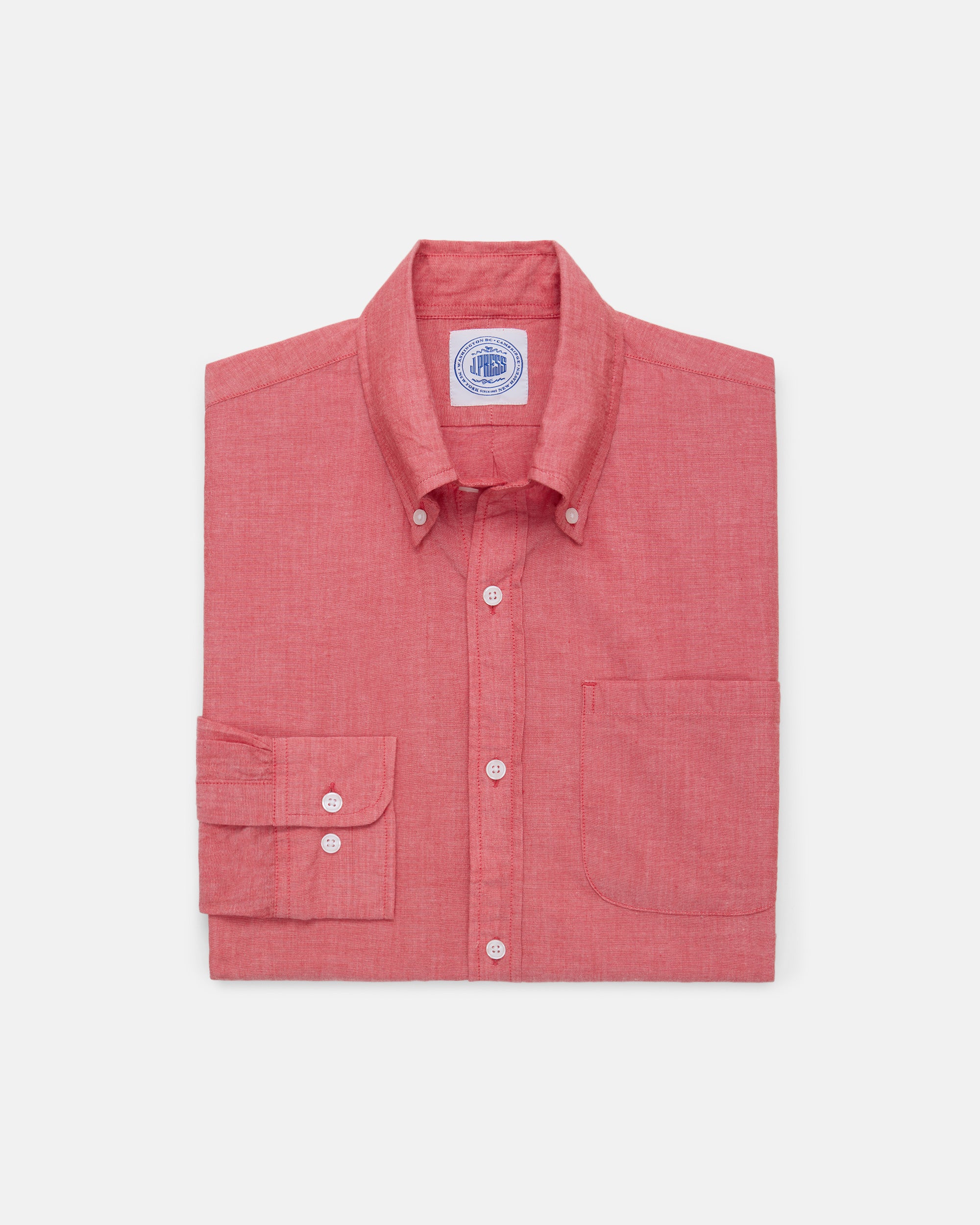 Solid Chambray Sport Shirt - Classic Fit