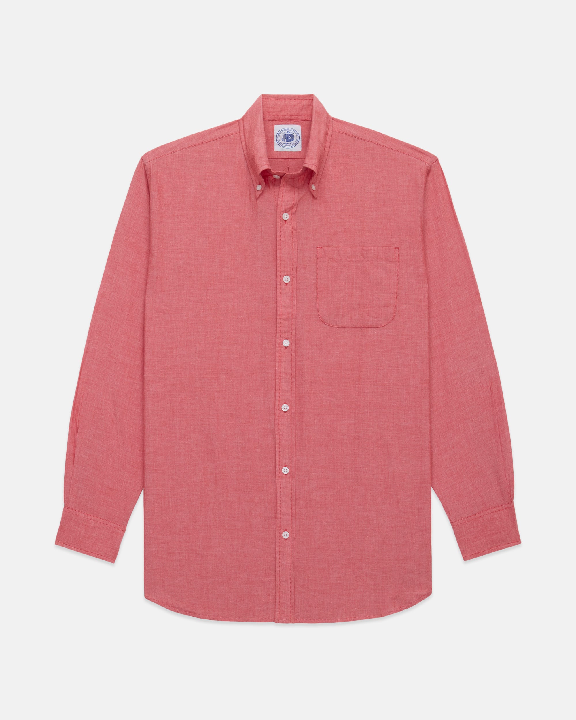 Solid Chambray Sport Shirt - Classic Fit