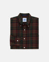 Burgundy, Green & Navy Overdyed Madras Button Down Shirt - Classic Fit