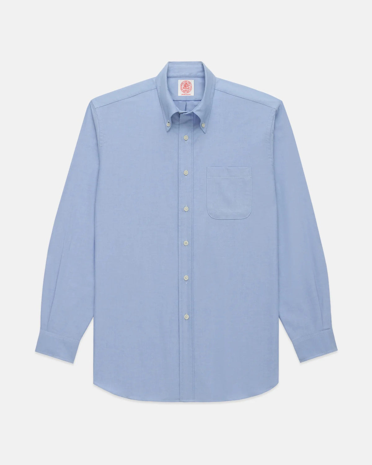 Made-in-USA Blue Oxford Cloth Button Down Shirt