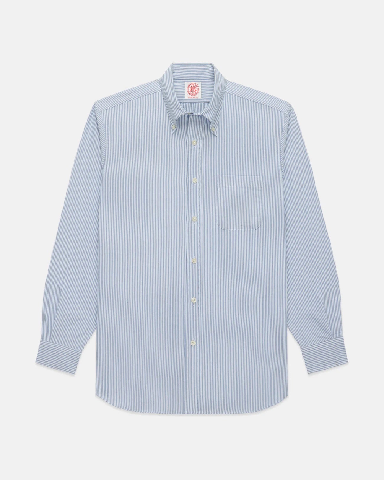Made-in-USA Blue University Stripe Oxford Cloth Shirt - Classic Fit