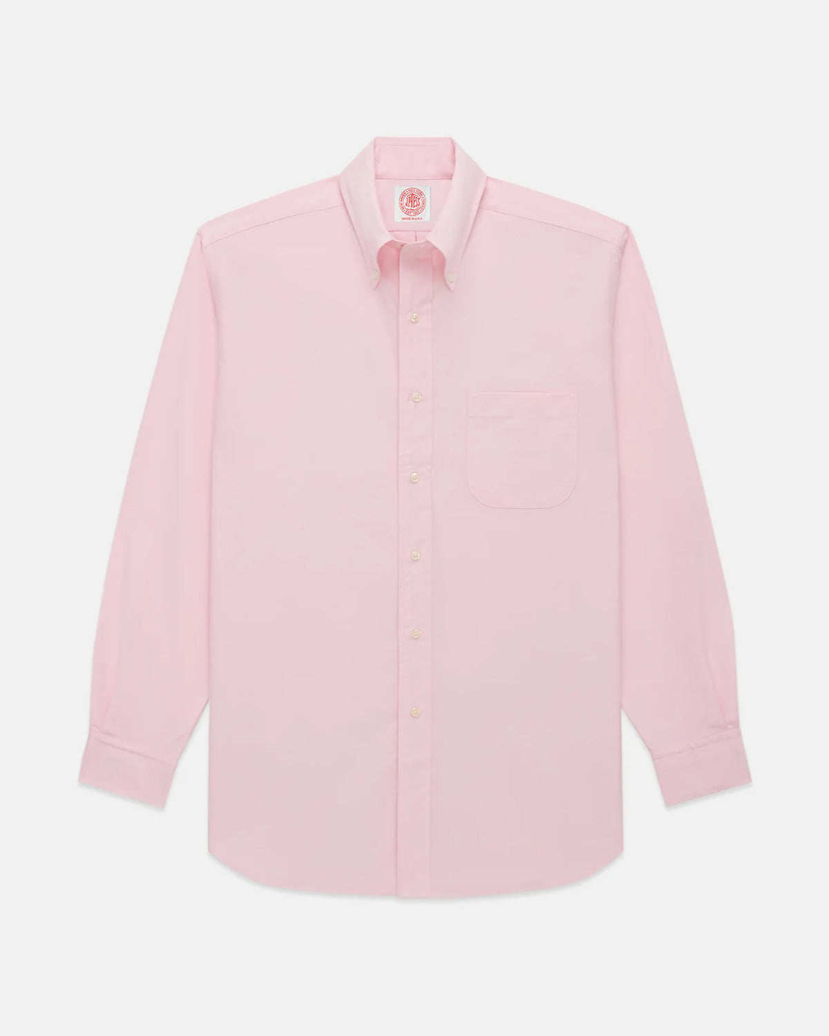 Made-in-USA Pink Oxford Cloth Button Down Shirt