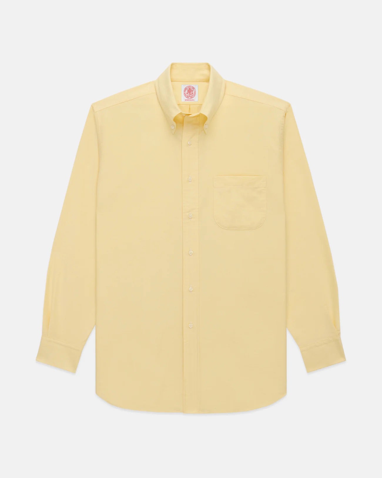 epa オックスフォードシャツ　イエロー Made-in-USA Yellow Oxford Cloth Button Down Shirt - Classic Fit