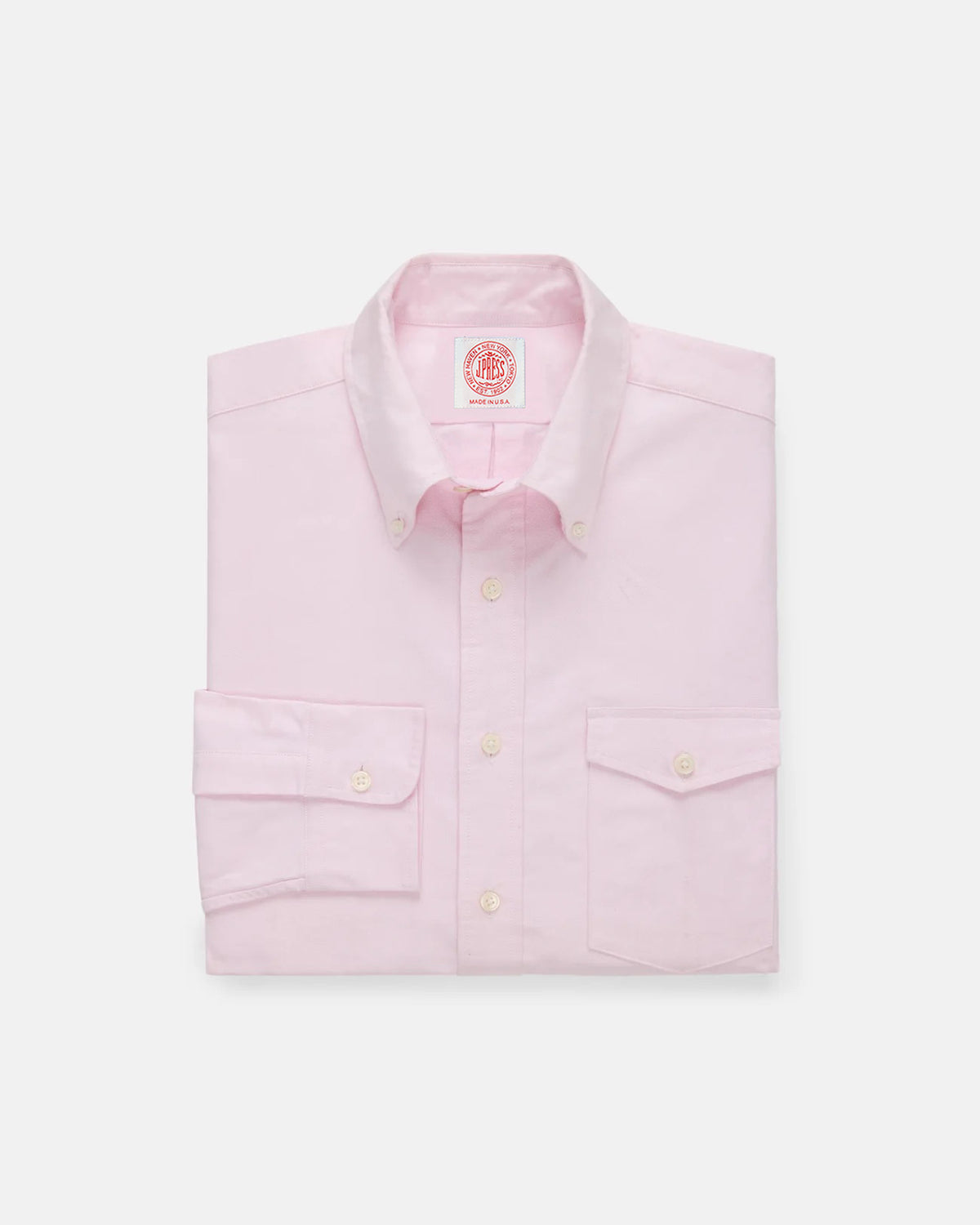 Classic Dress Shirt - Pink Oxford W/ Flap Pocket | J. Press