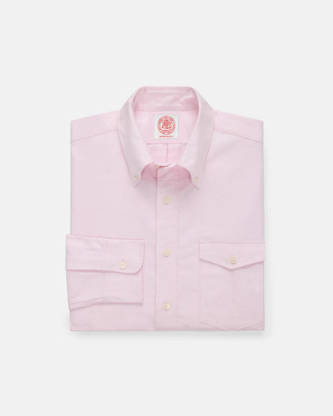 Classic Dress Shirt - Pink Oxford W/ Flap Pocket | J. Press