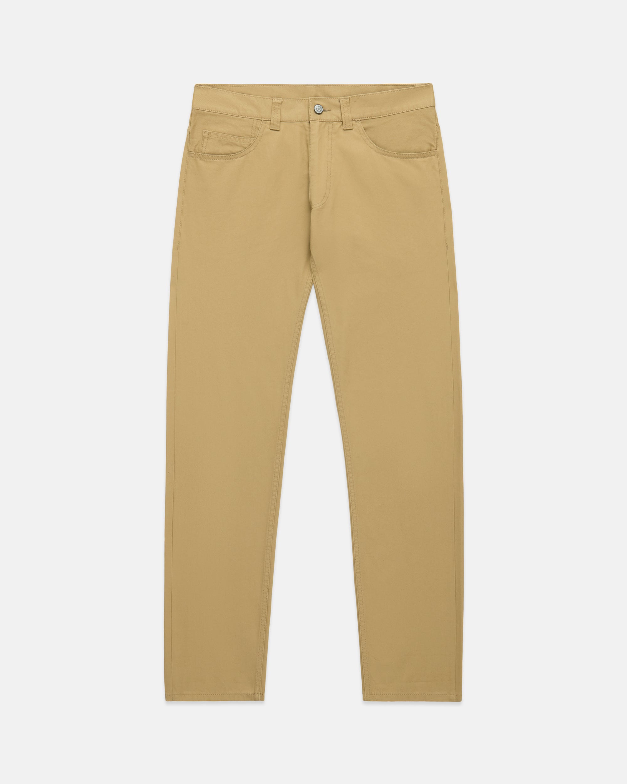 Khaki 5-Pocket Twill Pant - Trim Fit
