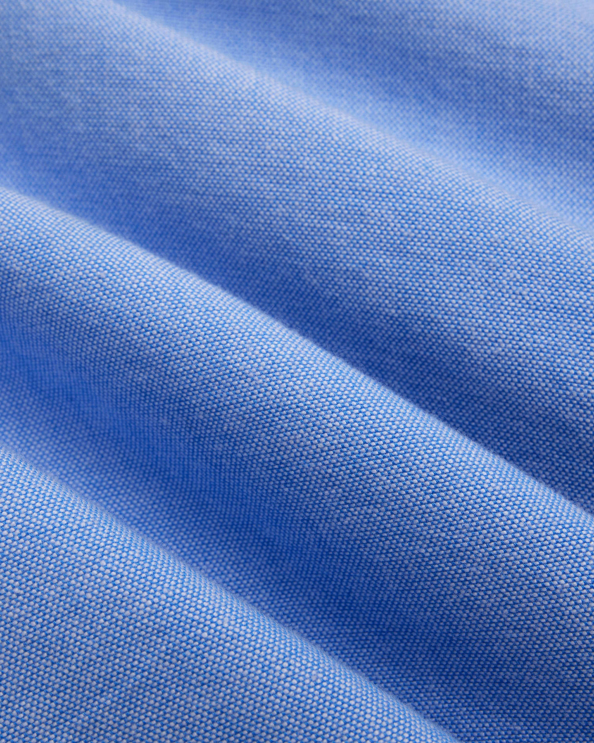 Blue Cotton Chambray Shorts