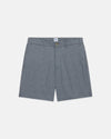 Navy Cotton Chambray Shorts