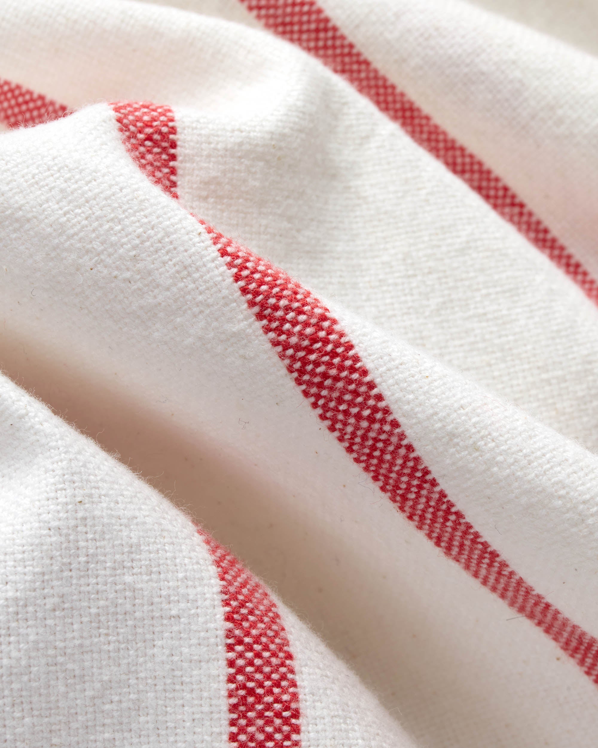 Red Woven Stripe Brushed Button Down Sport Shirt