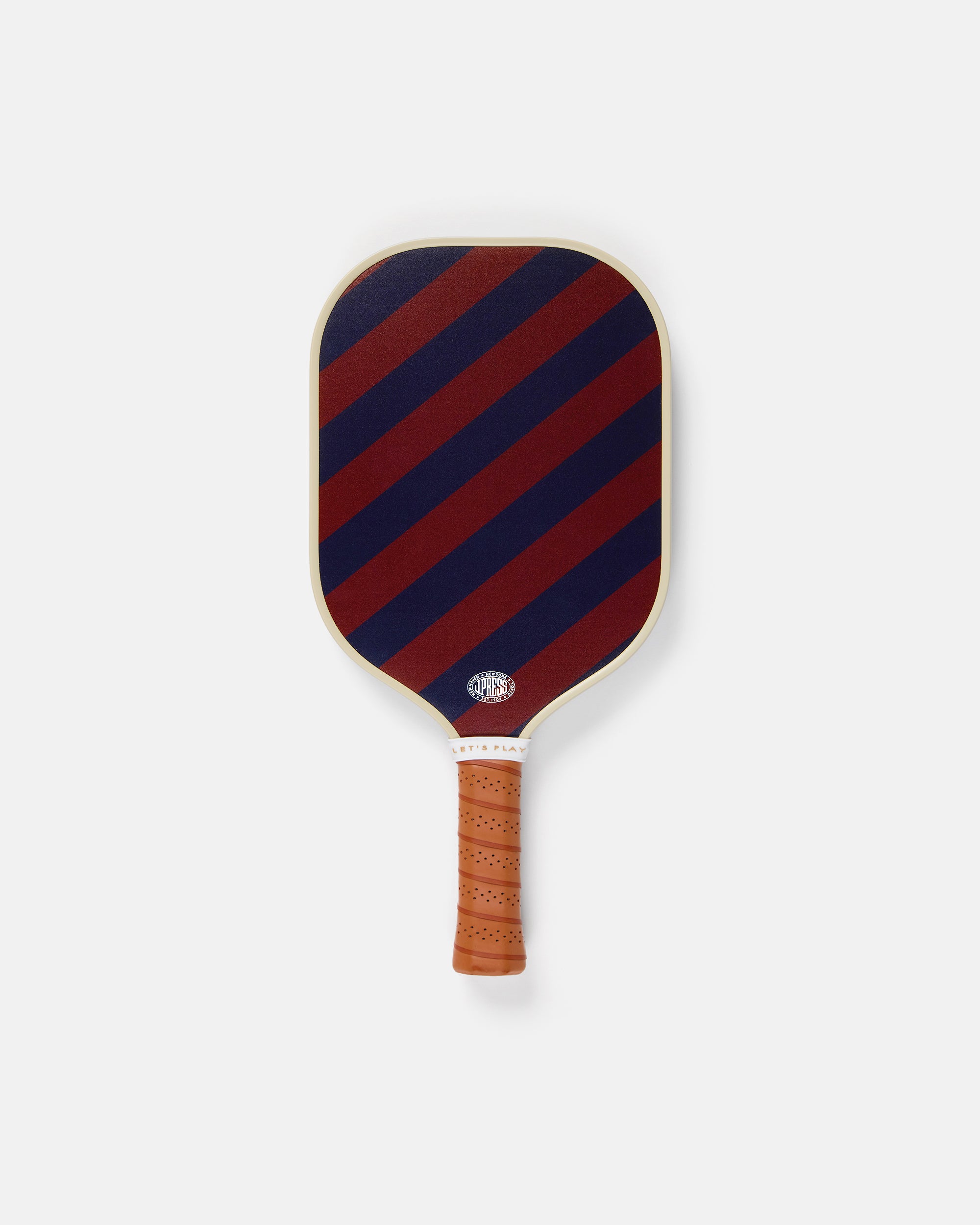 Red & Navy Household Guards Regimental Stripe Pickleball Paddle