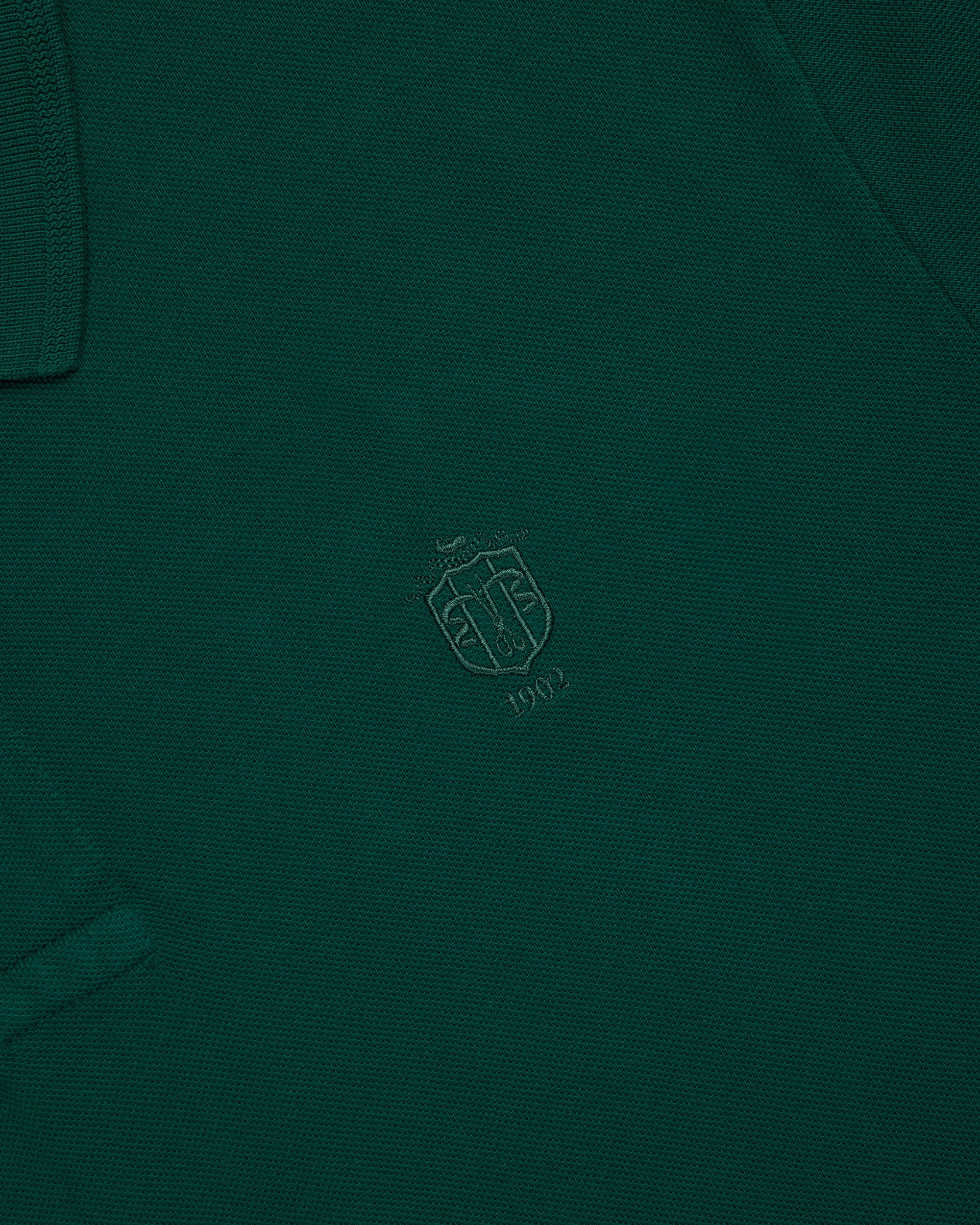 J. Press Dark Green Archival Crest Pique Polo